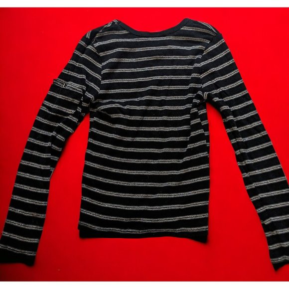 In Design Striped Ribbed Top - Picture 2 of 8